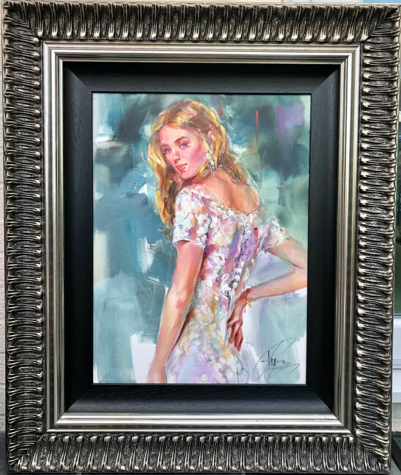 ANNA RAZUMOVSKAYA (C20th) -EASY TO REMEMBER- ORIGINAL OIL PAINTING, SIGNED