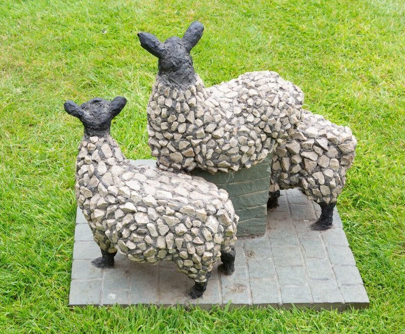 EDWARD 'TED' ROOCROFT, SHEEP, LARGE CONCRETE MAQUETTE SCULPTURE