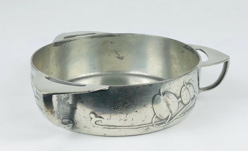 ARCHIBALD KNOX for LIBERTY & Co. TUDRIC PEWTER TRI-HANDLED BUTTER DISH BOWL 0162