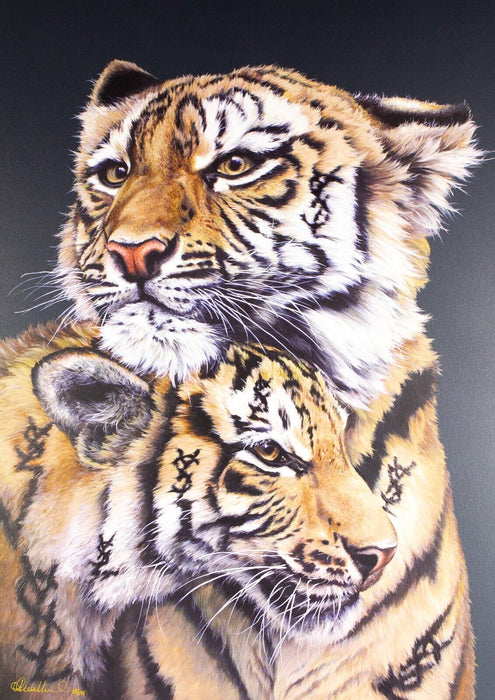 HAYLEY GOODHEAD 'YOUNG SWEET LOVE' LIMITED EDITION TIGER PRINT 75/195 & C.O.A.