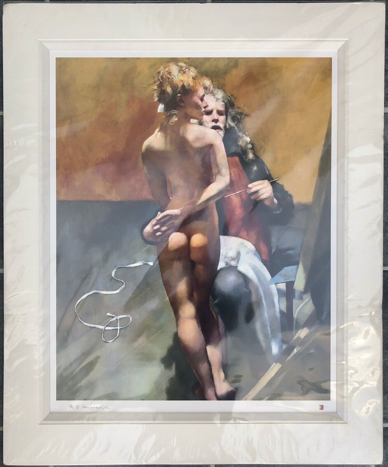 ROBERT LENKIEWICZ 'THE PAINTER WITH PAULA' LIMITED EDITION PRINT 16/150 & C.O.A.