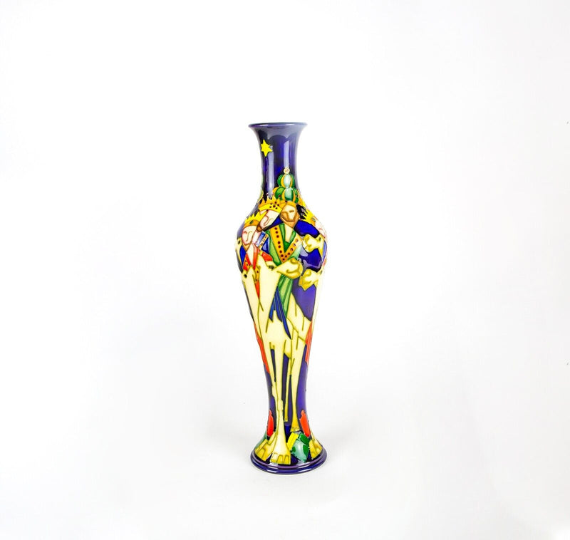 MOORCROFT 'THREE KINGS' 2007 KERRY GOODWIN CHRISTMAS NATIVITY VASE 32cm, BOXED
