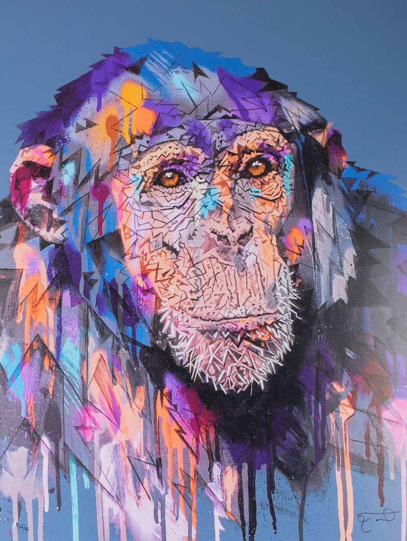 STEPHEN FORD 'KEEP THE FAITH' CHIMPANZEE MONKEY LIMITED EDITION PRINT, 62/95