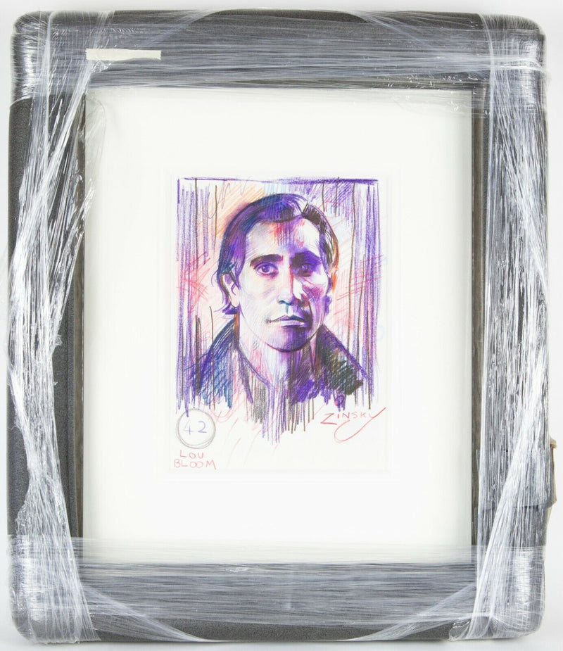 § ZINSKY 'LOU BLOOM' NIGHTCRAWLER PORTRAIT STUDY ORIGINAL PAINTING, SIGNED