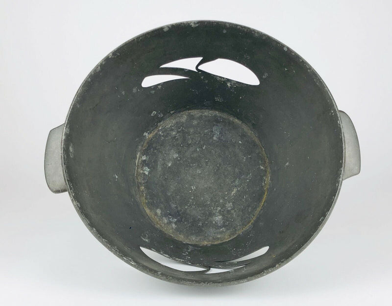 ARCHIBALD KNOX, LIBERTY & Co. - TUDRIC PEWTER TWIN HANDLED FRUIT BOWL DISH 0318