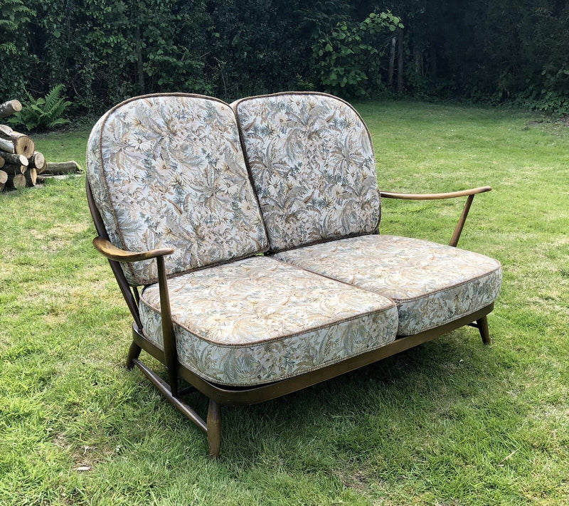 MID-CENTURY RETRO ERCOL WINDSOR TWO-SEATER SOFA SETTEE DAYBED MODEL 203
