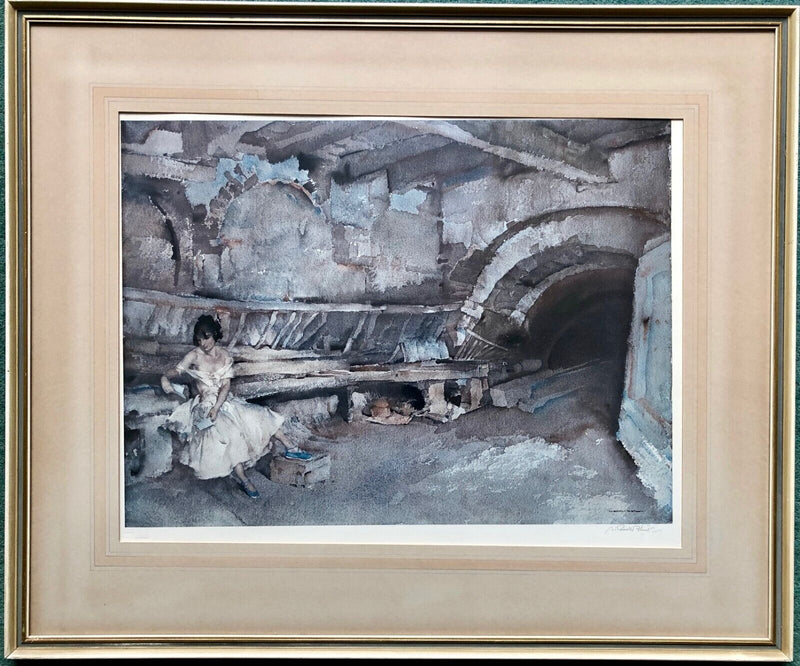 WILLIAM RUSSELL FLINT 'SECRET RETREAT' LITHOGRAPH PRINT, SIGNED & BLINDSTAMPED