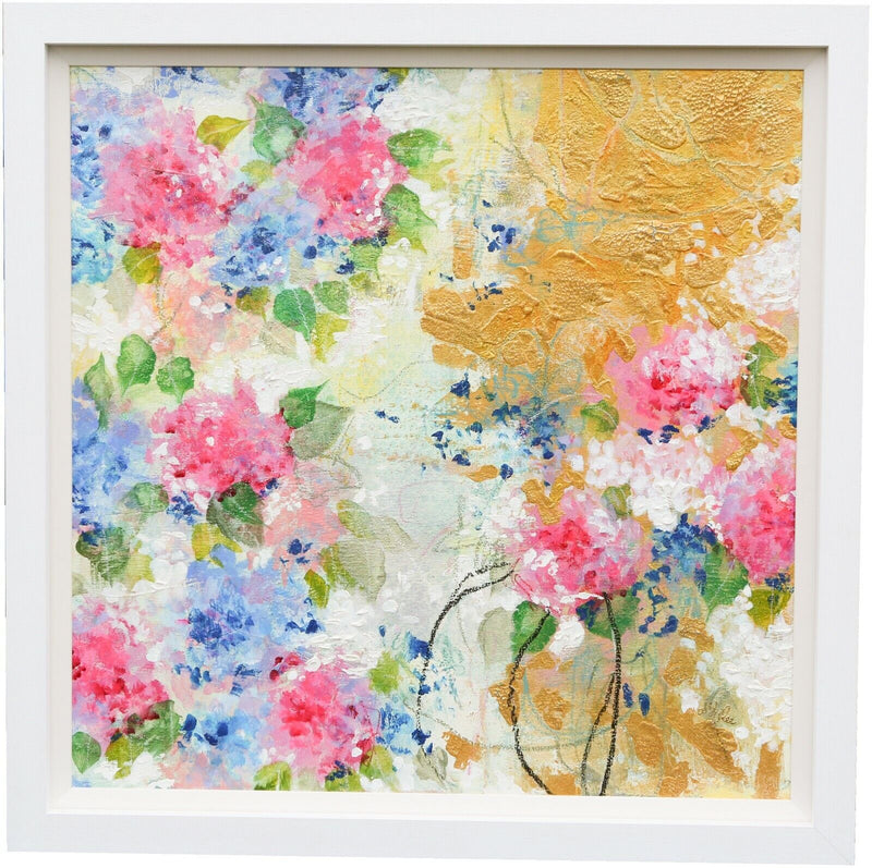 AMYLEE PARIS 'RAVISHMENT' FLORAL FLOWER STUDY, CANVAS PAINTING, SIGNED