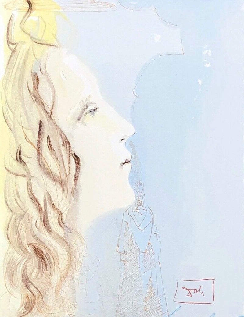 SALVADOR DALI 'GREATEST BEAUTY OF BEATRICE' LITHOGRAPH PRINT, SIGNED