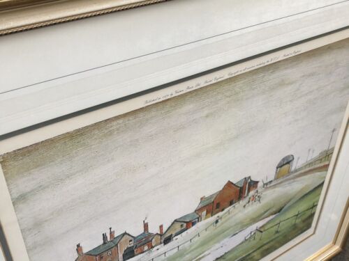 L.S. LOWRY, 'LANDSCAPE WITH FARM BUILDINGS', SIGNED LIMITED EDITION PRINT, 198/850