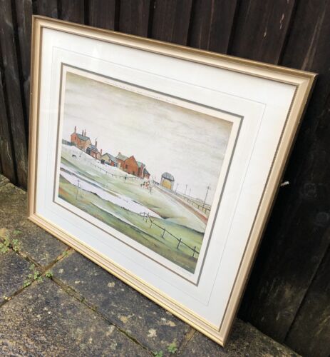 L.S. LOWRY, 'LANDSCAPE WITH FARM BUILDINGS', SIGNED LIMITED EDITION PRINT, 198/850
