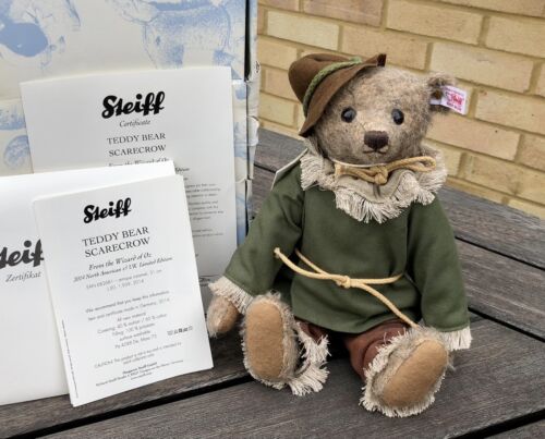 STEIFF 'SCARECROW' LIMITED EDITION WIZARD OF OZ TEDDY BEAR 682681, BOXED & C.O.A