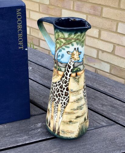 MOORCROFT POTTERY 'SHIMBA HILLS' 2005 SIAN LEEPER GIRAFFE EWER JUG VASE 254/300