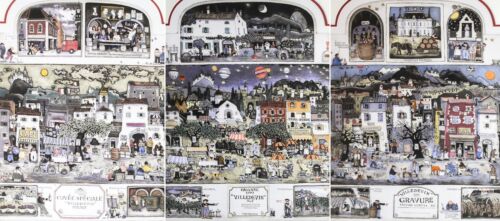 GRAHAM CLARKE 'TRILOGIE, VILLE DE VIN' LIMITED EDITION ETCHING PRINT SET 163/300