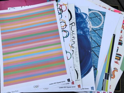 OFFICIAL POSTERS LONDON 2012 OLYMPIC PARALYMPIC GAMES SET inc EMIN RILEY HODGKIN