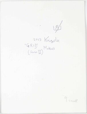 JOHN KINGERLEE, 'GRID, MEKNES (SERIES II)', ORIGINAL OIL PAINTING, SIGNED