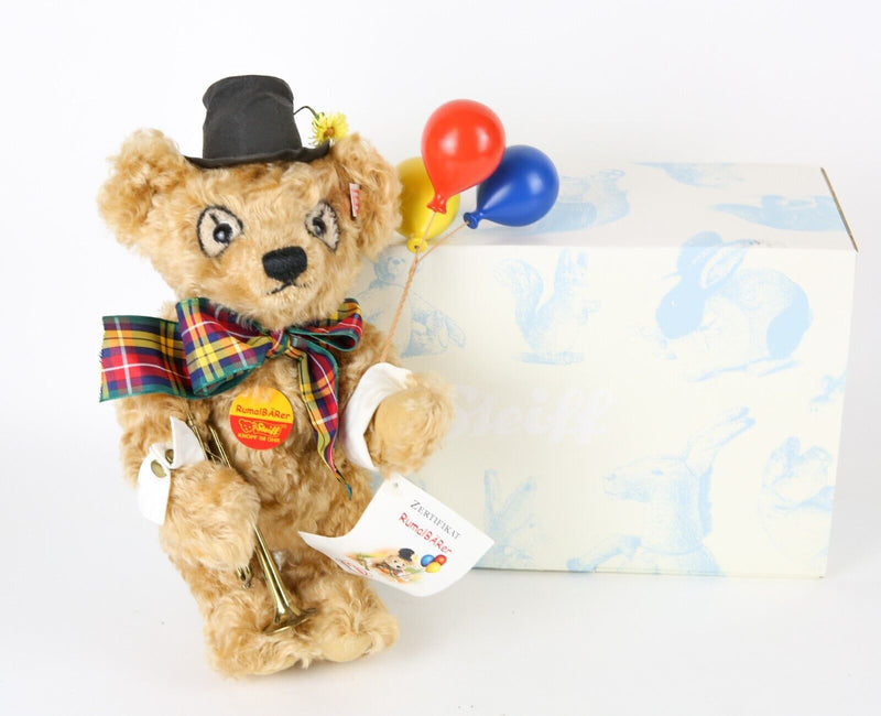 STEIFF 'RUMALBÄRER' LIMITED EDITION CLOWN TEDDY BEAR 674266, BOXED & TAGS