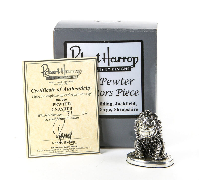 ROBERT HARROP 'PEWTER GNASHER' LIMITED EDITION BEANO DANDY FIGURE BDPE05, BOXED