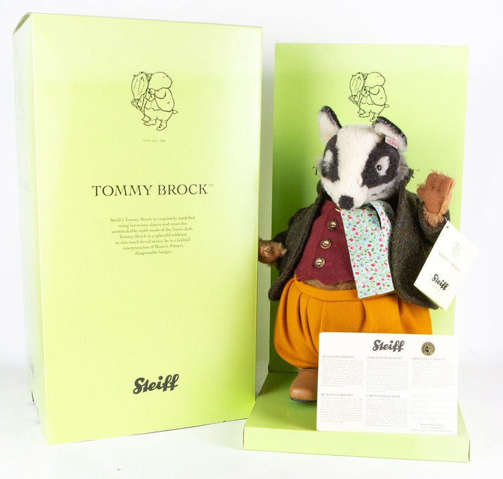STEIFF 'TOMMY BROCK' LIMITED EDITION BEATRIX POTTER TEDDY BEAR 662478, BOXED