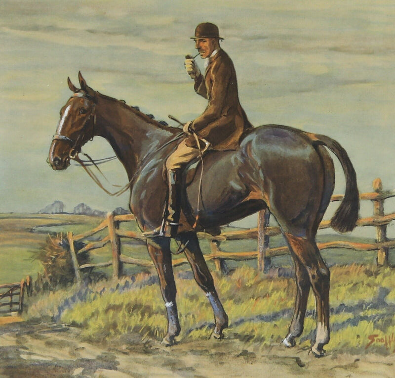 SNAFFLES, CHARLES JOHNSON PAYNE, 'THE GENT IN RAT CATCHER', HORSE PRINT, SIGNED