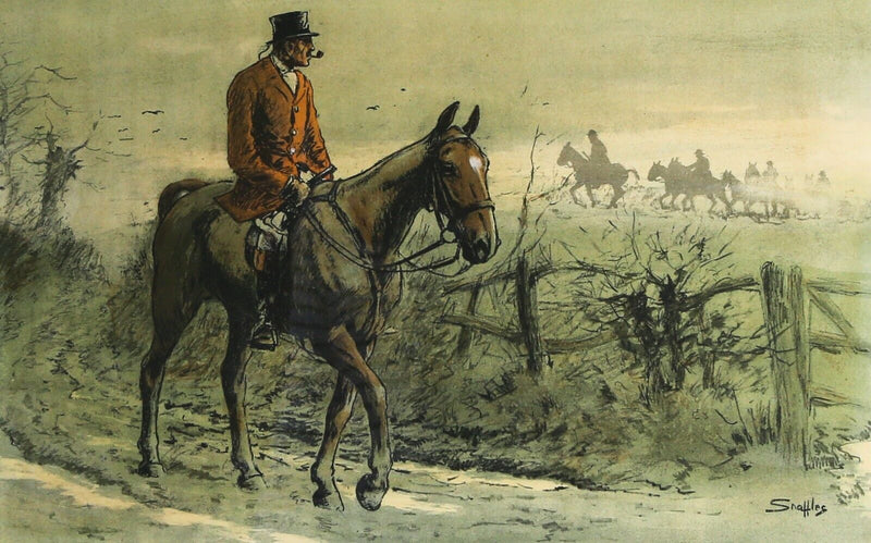 SNAFFLES, CHARLES JOHNSON PAYNE, 'TALLY-HO BACK', COLOUR HORSE PRINT, SIGNED