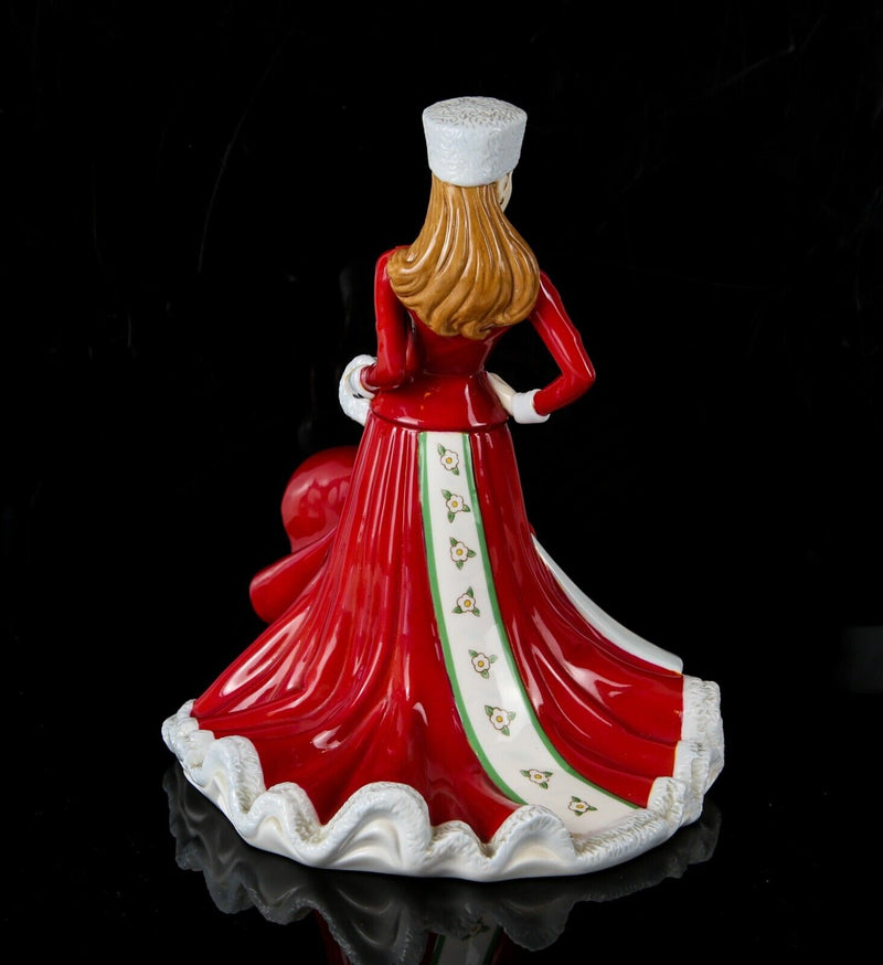ROYAL DOULTON 'CHRISTMAS DAY 2007' GIRL LADY DRESS FIGURE MODEL HN4911