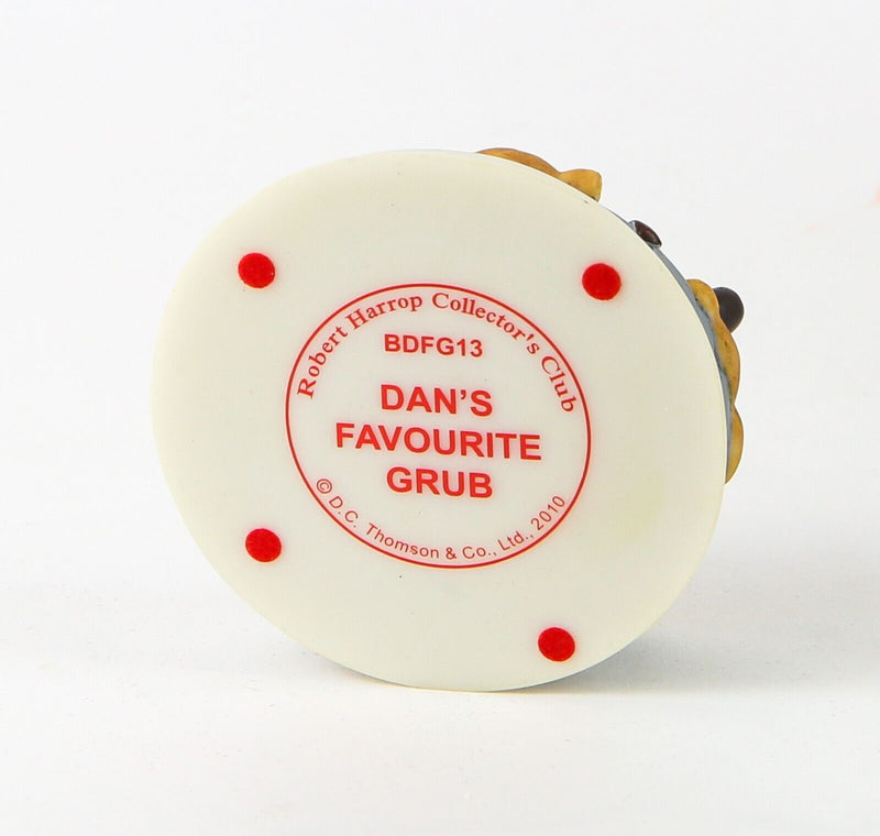ROBERT HARROP 'DAN'S FAVOURITE GRUB' BEANO DANDY COLLECTION FIGURE BDFG13, BOXED