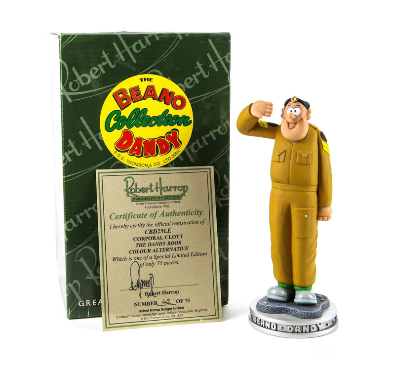 ROBERT HARROP 'CORPORAL CLOTT' BEANO DANDY BOOK COLOUR ALTERNATIVE CBD25LE BOXED