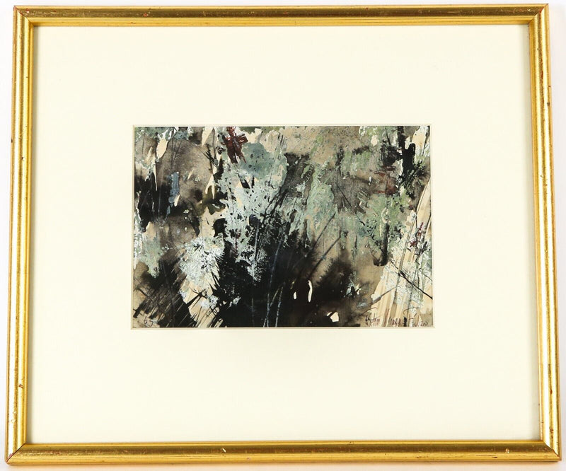 JOHN KNAPP-FISHER, ABSTRACT STUDY, ORIGINAL WATERCOLOUR PAINTING, SIGNED