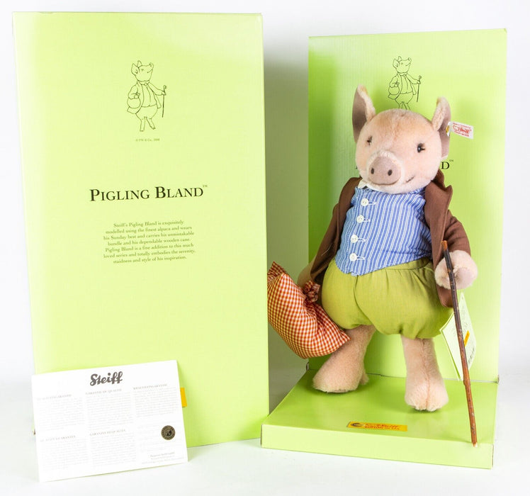 STEIFF 'PIGLING BLAND' LIMITED EDITION BEATRIX POTTER TEDDY BEAR 653513, BOXED