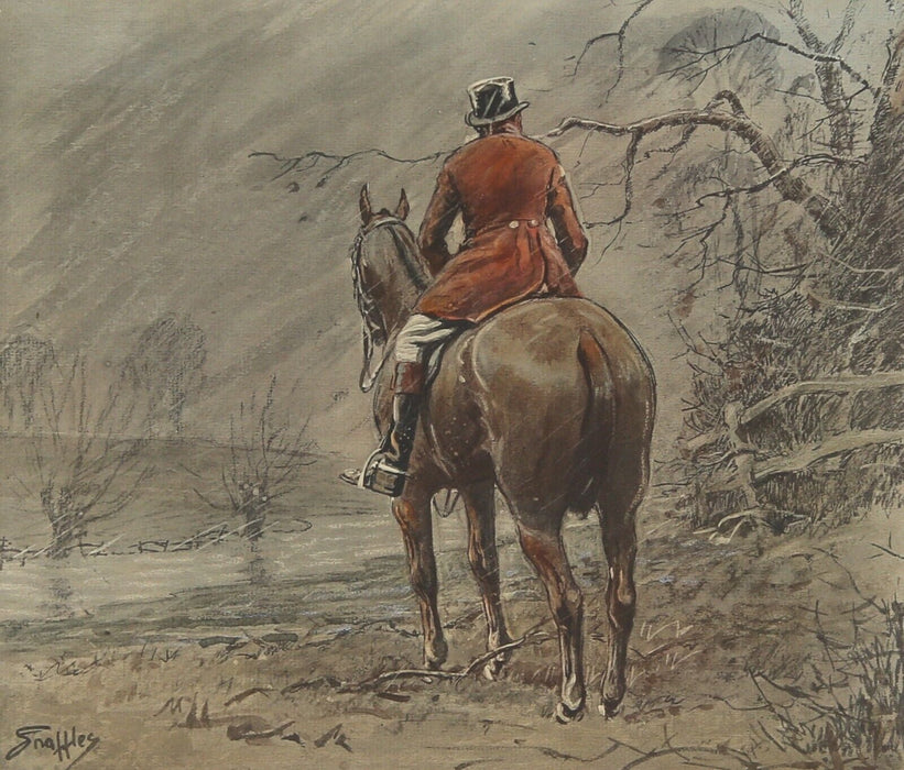 SNAFFLES, CHARLES JOHNSON PAYNE, 'FOXCATCHERS, FOR THE LOVE OF IT', PRINT SIGNED