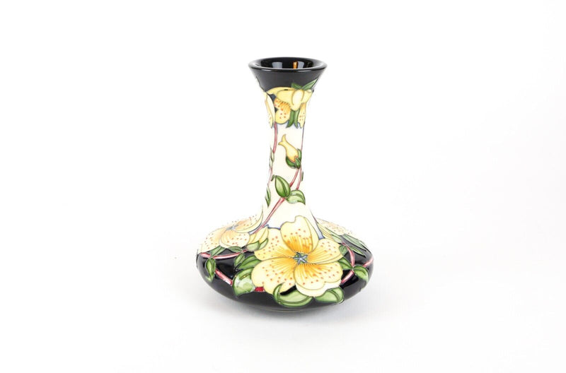 MOORCROFT POTTERY 'GOLDEN SHRINE' 2017 HILLIER GARDENS FLORAL FLOWER BOTTLE VASE