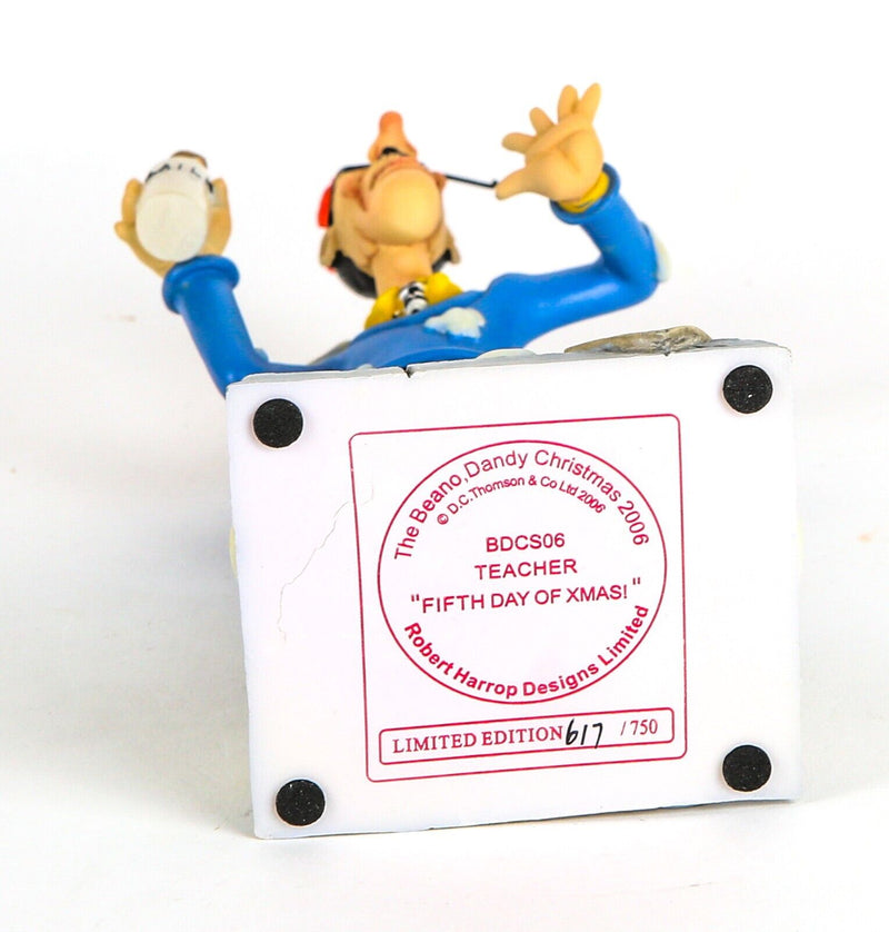 ROBERT HARROP 'TEACHER, FIFTH DAY OF XMAS' BEANO DANDY FIGURE BDCS06, BOXED
