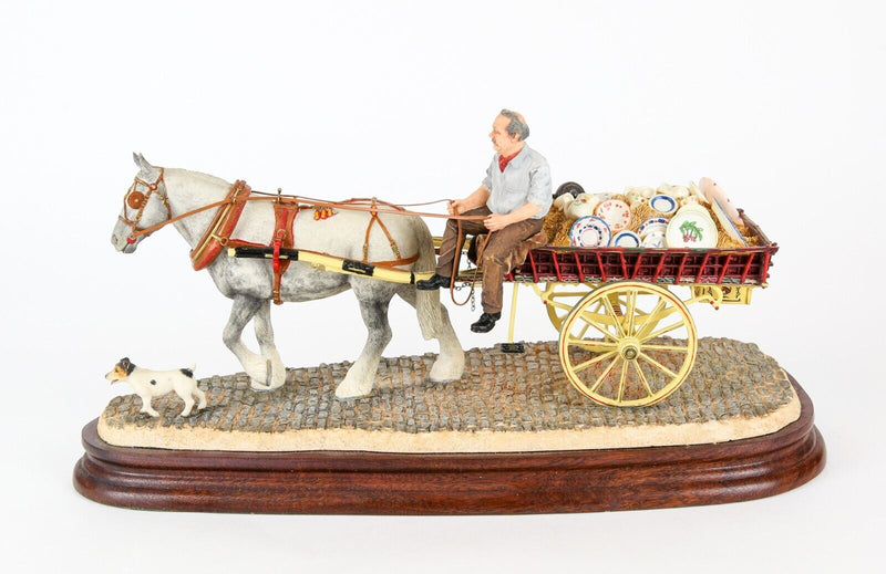 BORDER FINE ARTS 'POT CART' LARGE LIMITED EDITION FIGURE MODEL TABLEAU 218/600