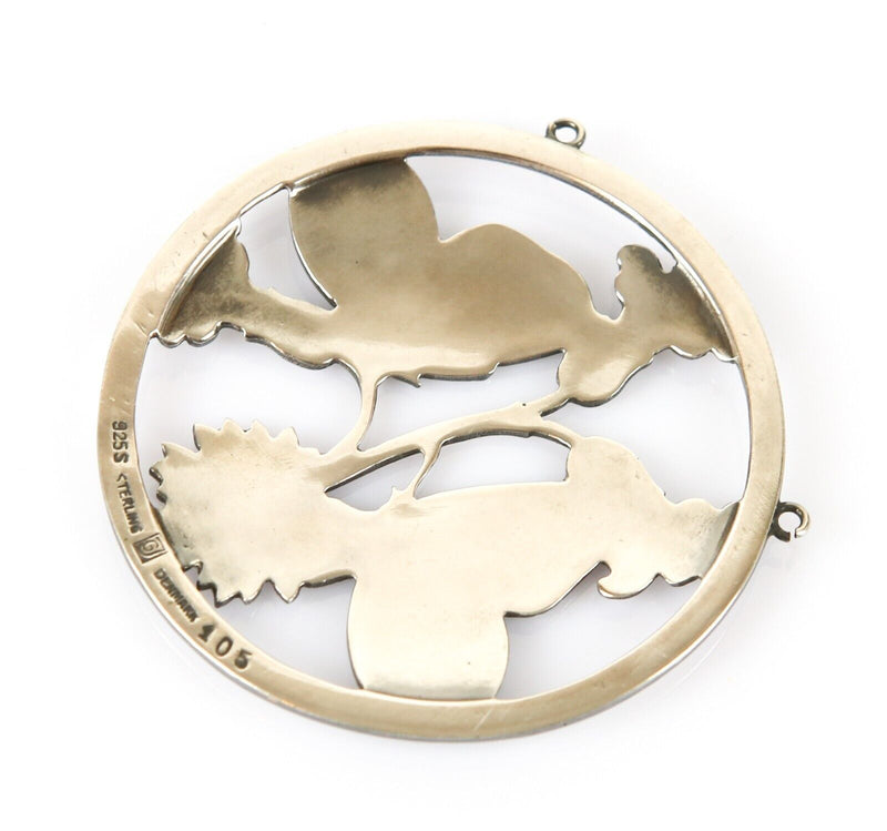 ARNO MALINOWSKI, GEORG JENSEN - 'MOONLIGHT BLOSSOM' SILVER BUTTERFLY PENDANT 105