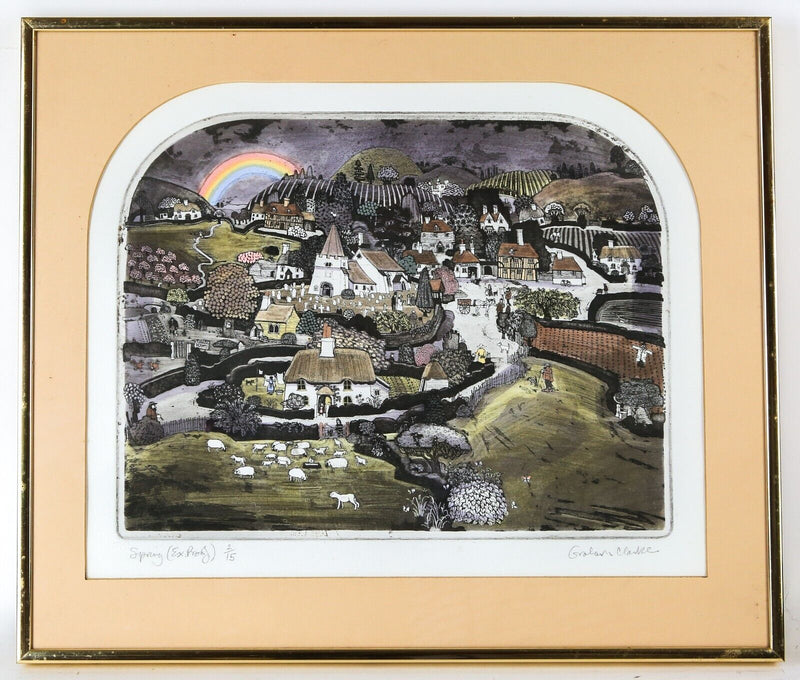 GRAHAM CLARKE 'THE FOUR SEASONS' 4x LIMITED EDITION ETCHING PRINTS, SIGNED