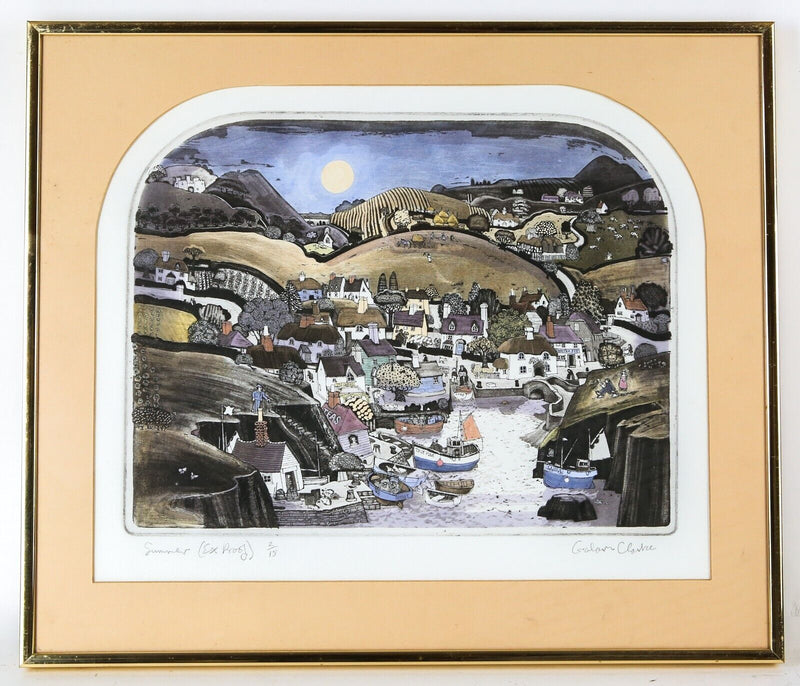 GRAHAM CLARKE 'THE FOUR SEASONS' 4x LIMITED EDITION ETCHING PRINTS, SIGNED