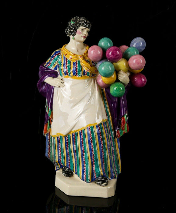 CHARLES VYSE for CHELSEA POTTERY - 'THE BALLOON WOMAN' 1922 LADY FIGURE MODEL