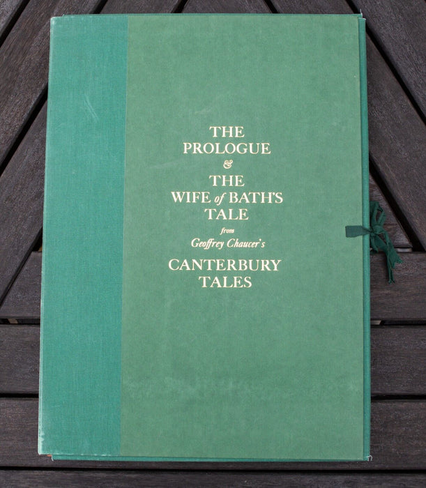 THE CANTERBURY TALES' - 4 VOL SET CHAUCER CHARLES MOZLEY LITHOGRAPH FOLIO BOOKS