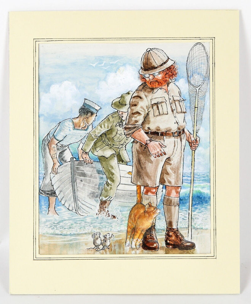 GRAHAM OAKLEY, SAMPSON THE CAT & CHURCH MICE, ORIGINAL WATERCOLOUR ARTWORK