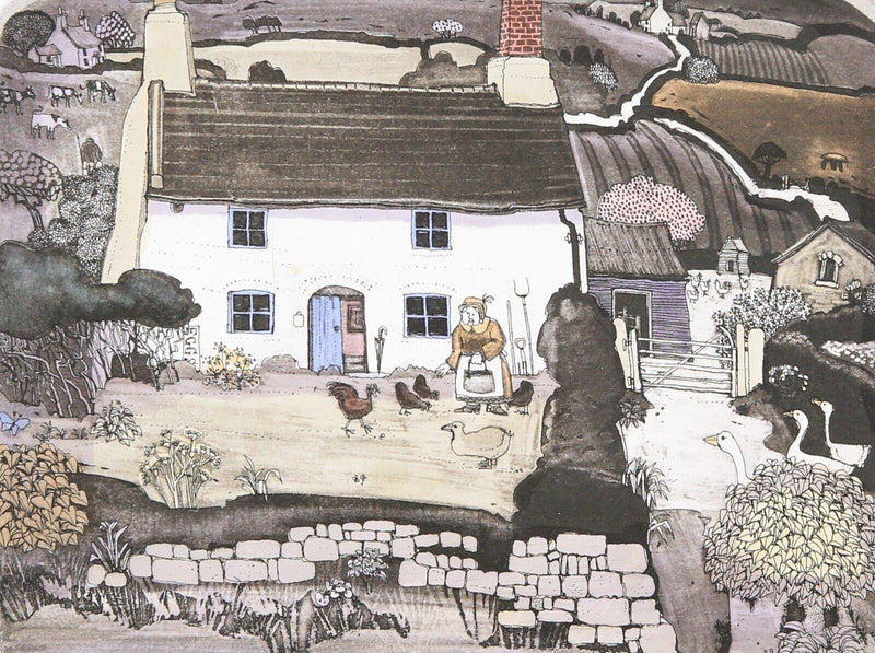 GRAHAM CLARKE 'MOTHER HEN' LIMITED EDITION ETCHING PRINT 2/300, SIGNED