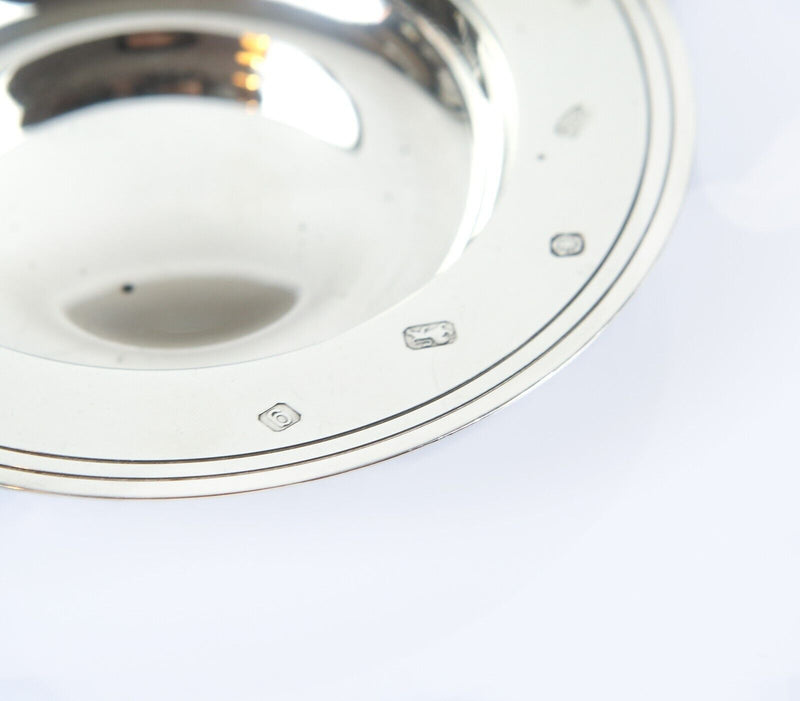 CARRS, LONDON - SOLID 925 STERLING SILVER ROUND CIRCULAR ARMADA DISH, 54.3g