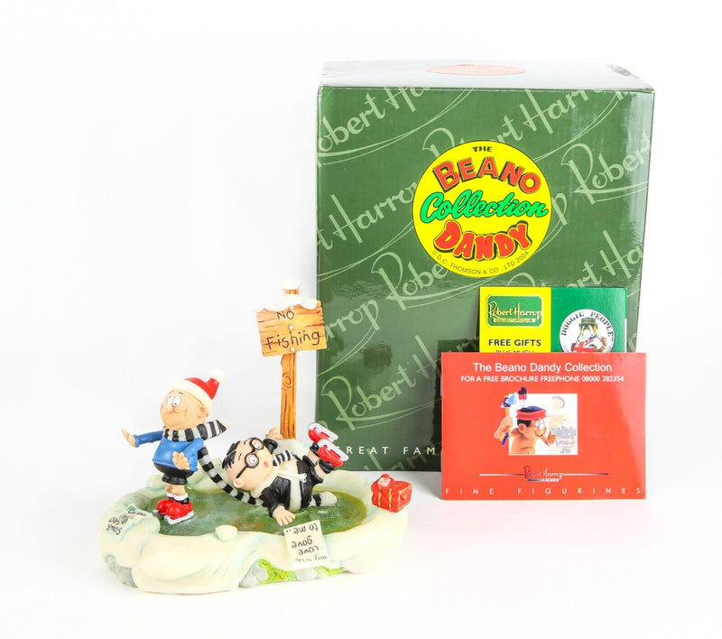 ROBERT HARROP 'SPOTTY & ERBERT, THIRD DAY OF XMAS' BEANO DANDY FIGURE BDCS04 BOXED