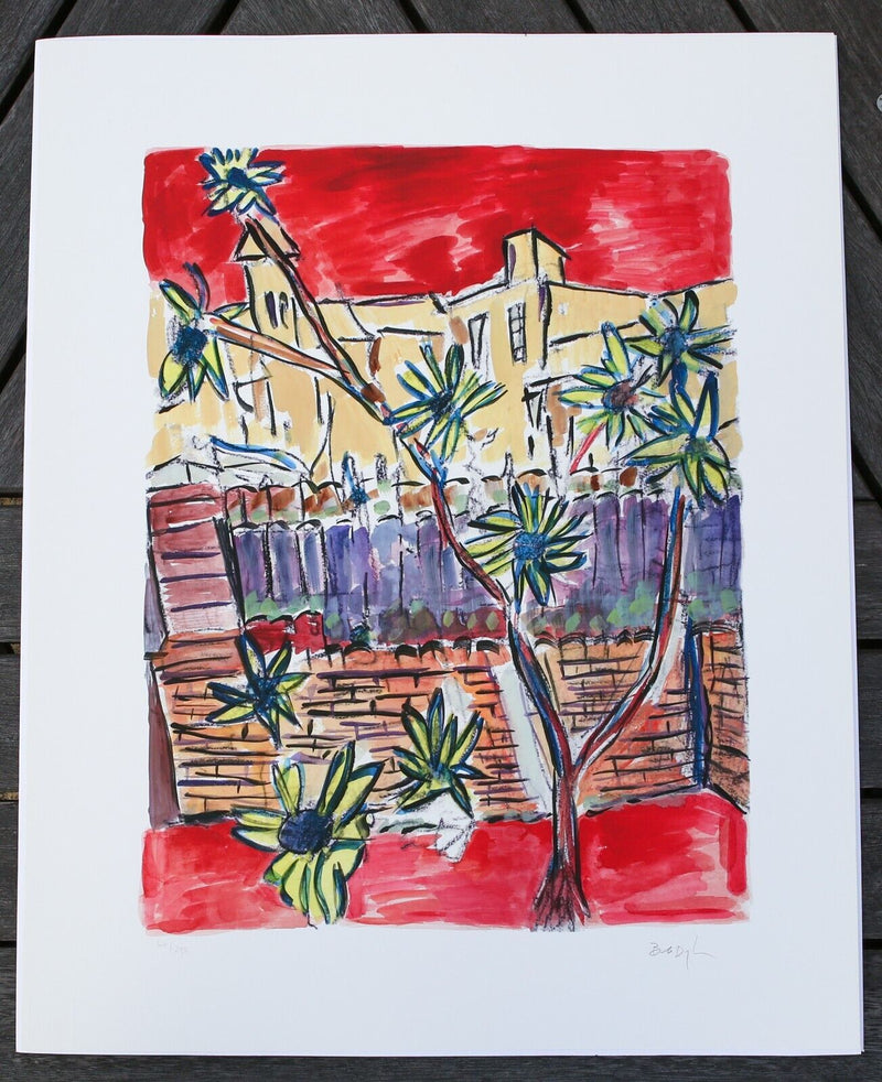 BOB DYLAN, 'SUNFLOWERS', LIMITED EDITION DRAWN BLANK SERIES PRINT 2016, SIGNED