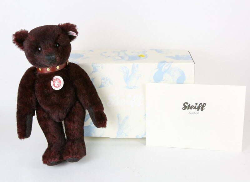 STEIFF 'DARK RED' 2009 LIMITED EDITION GROWLER TEDDY BEAR 038754, BOXED & C.O.A.