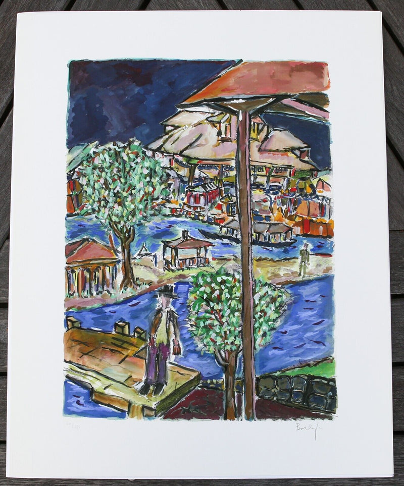 BOB DYLAN, 'FISHERMAN', LIMITED EDITION DRAWN BLANK SERIES PRINT 2016, SIGNED