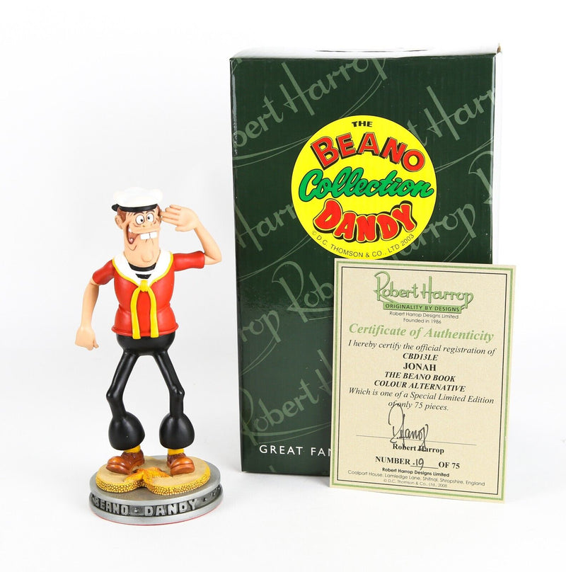 ROBERT HARROP 'JONAH' LIMITED EDITION RETRO COLOUR BEANO DANDY FIGURE CBD13LE, BOXED