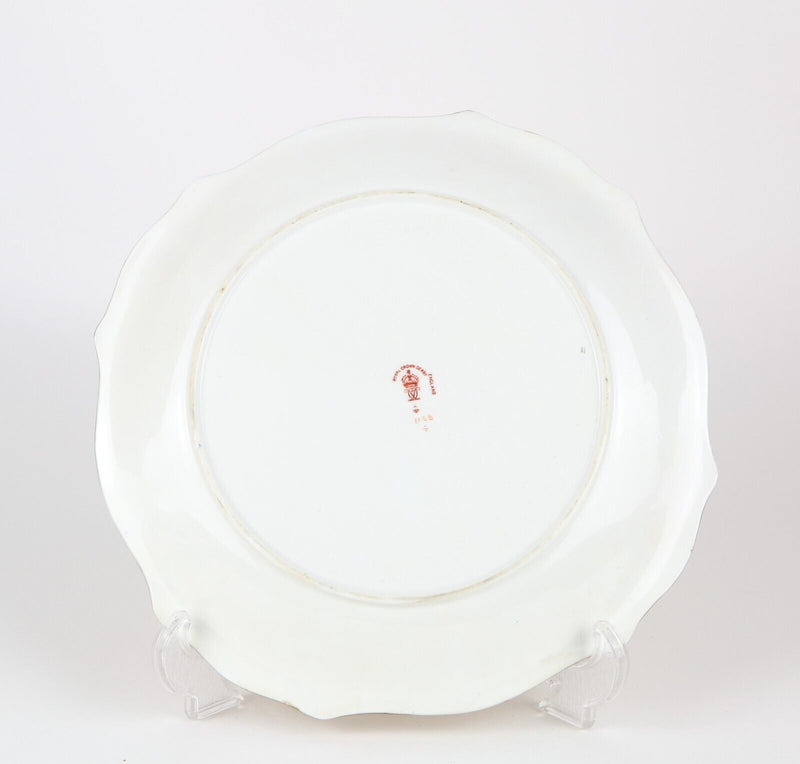 ROYAL CROWN DERBY - JAPANESE OLD IMARI FLUTED LUNCH DESSERT CAKE PLATE