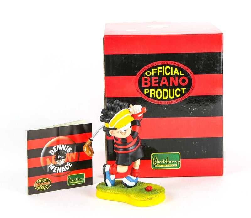 ROBERT HARROP 'FORE!' BEANO DANDY DENNIS MENACE GNASHER FIGURE MODEL BP11, BOXED
