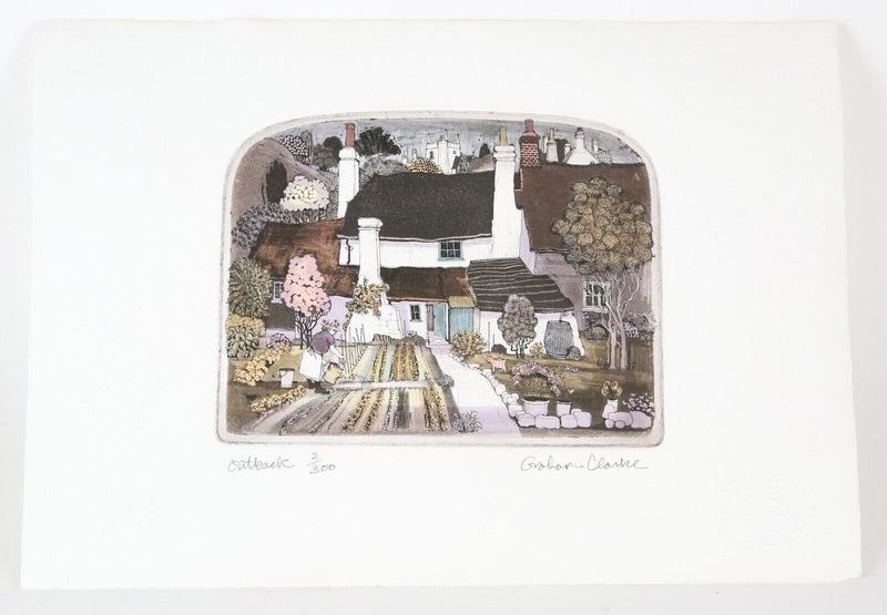 GRAHAM CLARKE 'OUTBACK' LIMITED EDITION ETCHING PRINT 2/300, SIGNED